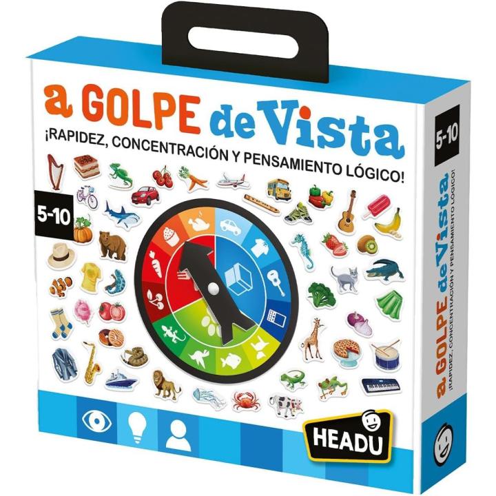 Headu - A Golpe De Vista | Juegos De Mesa Niños 5 Años O Más | Juegos Educativos Niños 5 Años 216 Piezas | Regalo para Niño para 1 Jugador | Juegos De Mesa (Ludilo 61459)