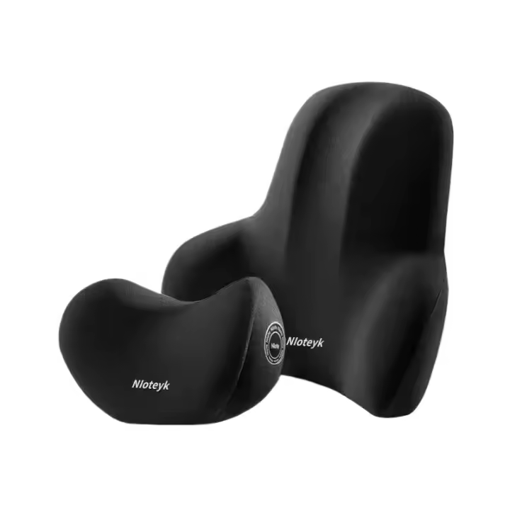 Almohada De Lumbar Para Coche Cojín De Cuello Fácil De Transportar Soporte De Espalda De TPU Espuma Memoria Material De Poliéster 100% - 1