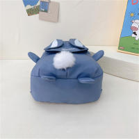 Mochila Personalizada Kawaii Con Orejas De Conejo Y Colgante De Oso Peluche Para Niñas Escolar Con Cierre De Cremallera Material Nylon Y Poliéster - details 14