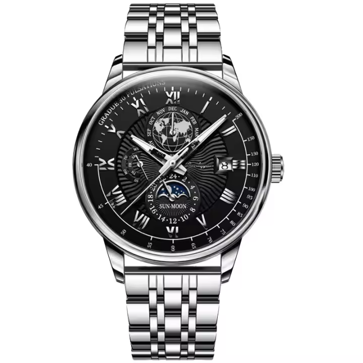 Nuevo reloj de cuarzo ultrafino para hombre con calendario luminoso resistente al agua - 1
