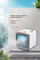 Aire acondicionado portátil Mini, mini enfriador de aire, ventilador silencioso, tanque de agua/refrigerador para dormitorio y oficina. - details 0