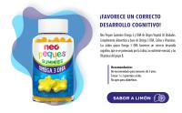 Neo Peques - Gummies de Omega 3 y DHA para Niños - Veganas - Sabor Limón - 30 Unidades - Favorece la Memoria - Gominolas a Base de Colina y Vitaminas del Grupo B - Para Mayores de 3 Años - details 2