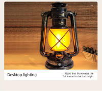 Lámpara Portátil LED Recargable Retro Impermeable Con 3 Modos De Iluminación Para Camping Y Viajes Ambiente Vintage Con Luz Constante Y Breathing - details 7