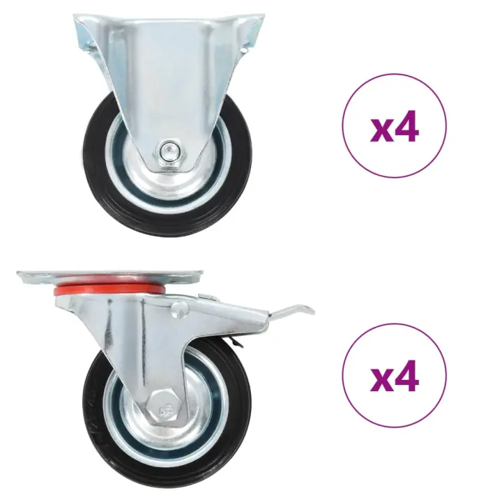 vidaXL Ruedas unidades 75 mm en  8 uds, 12 uds o 24 uds y más - 1