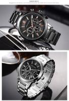 Reloj De Hombre MINI FOCUS Clásico Negocios Casuales Impermeable Cuarzo Acero Inoxidable Pantalla Redonda Antigolpes Correa De Acero - details 20