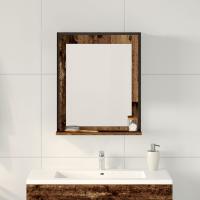 Espejo de baño vidaXL madera envejecida 50x12x60 cm madera de ingeniería - details 3