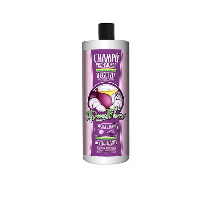 dona flora champú profesional vegetal de cebolla y bambú 1000ml - 1