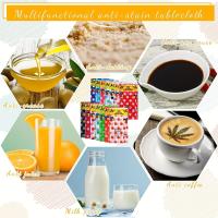 Mantel Desechable Rectangular De Polka Dot Impermeable Y Resistente Al Aceite Para Hogar Y Fiestas Material PEVA Para Restaurantes Y Hoteles - details 1