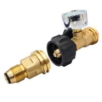 Adaptador De Latón Para Tanque De Propano LP Con Válvula De Servicio a Salida QCC Herramienta De Interruptor Sin Dispositivo Ignición - details 6