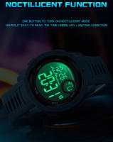 Reloj Digital LED SANDA Para Hombre Reloj Militar De Deporte Resistente Al Agua Con Función De Medición De Tiempo Y Luz Trasera - details 5