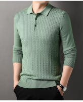 Suéter De Hombre De Alta Calidad Otoño/Invierno Con Mangas Largas Y Cuello Redondo Suave Y Grueso Estilo Casual Sin Capucha - details 2