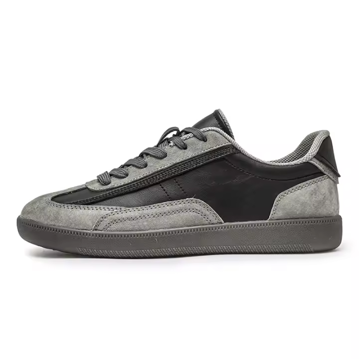 Zapatos De Cuero Genuino Para Hombre Retro Casuales Versátiles Antideslizantes Comodidad Tenis Planos Deportivos Con Cordones - 1