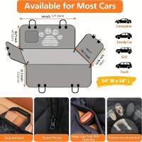 Cubierta De Asiento Universal Para Coche Para Mascotas 100% Impermeable Hamaca Con Ventana De Malla Y Cierre De Cremallera Lateral Para Perros Medios - details 2