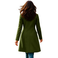 Nueva Chaqueta De Mujer De Invierno Con Manga Larga Y Cuello En V A-line Fashion Chaqueta De Trench Para Otoño Y Invierno - details 23