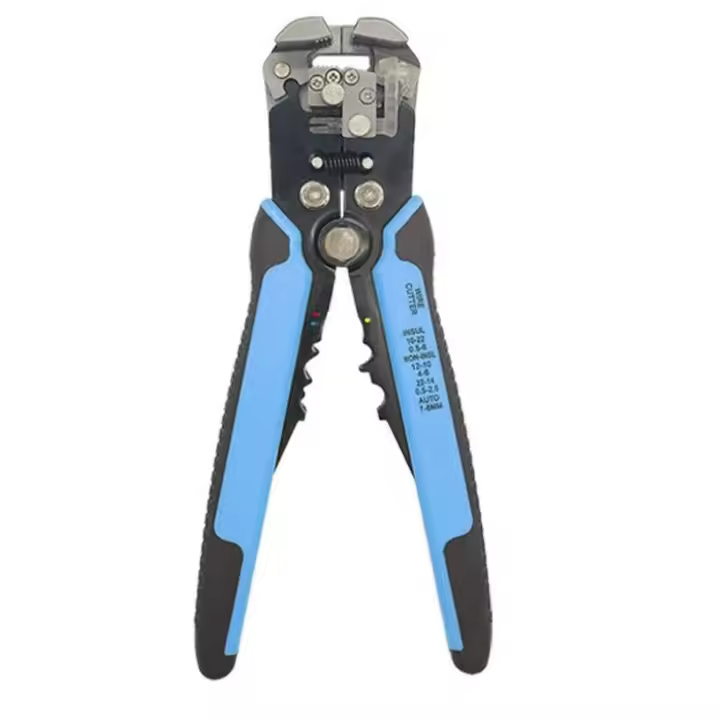 Pelacables automático en 1, utilizado para pelar, cortar y engarzar cables con un diámetro de 0,2 a 6 mm², alicates para engarzar terminales aislados y no aislados (1 unidad) - 1
