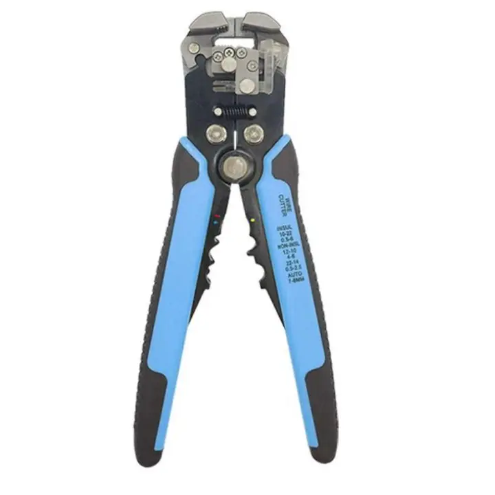 Pelacables automático en 1, utilizado para pelar, cortar y engarzar cables con un diámetro de 0,2 a 6 mm², alicates para engarzar terminales aislados y no aislados (1 unidad) - 1