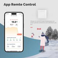 Termostato Inteligente ZigBee Para Calefacción Por Cable Piloto Soporte Para Radiador Ecowatt Monitoreo De Electricidad Con Control Remoto Compatible Con Alexa - details 4