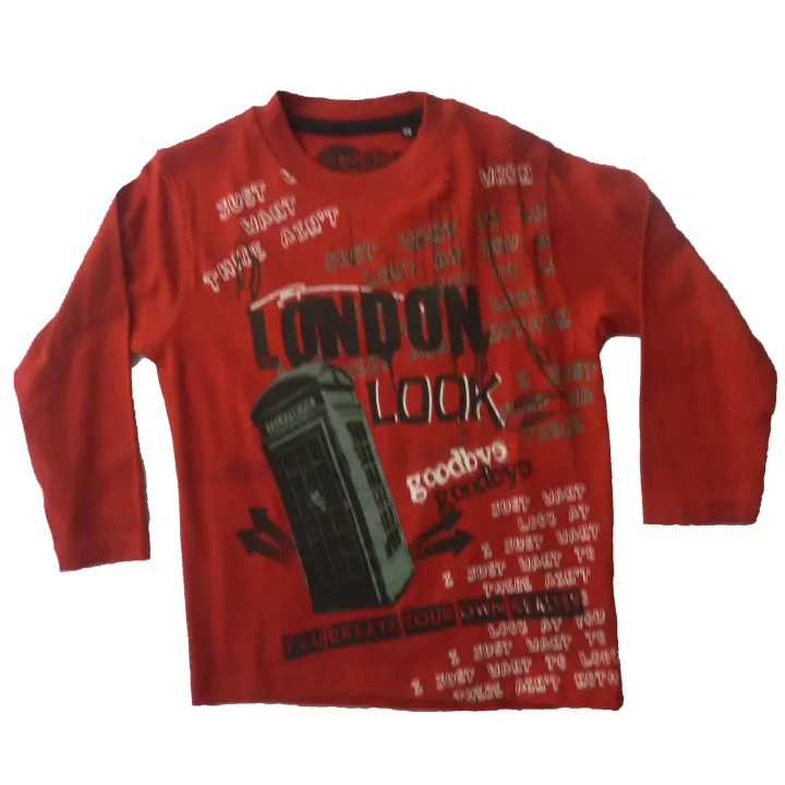 Camisetas Manga Larga  Niño Losan , Rojo , negro , 3 años , 98 , Algodón , Invierno - 1