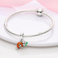 Encanto Original De Plata Para Joyería Moda Sombrero Conejo Encanto Cuentas Pulsera Ajustable Para Mujeres DIY Hecho De Zirconia - details 130