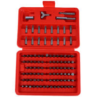Juego De 100 Piezas De Bitas Hexagonales De Seguridad Torx Destornillador Estrella Triangular Herramienta Multifuncional De Acero Cromo-vanadio Magnético Sin Mango - details 1