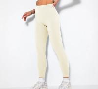 Pantalones De Yoga De Cintura Alta Sin Costuras Para Mujer Leggings Deportivos Push up Para Gimnasio Y Correr - details 8