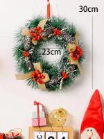 Adorno De Navidad En Forma De Cruz Para Decoración De Familia Y Fiestas Accesorios Para Puertas Ventanas Y Paredes - details 5