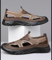 Sandalias Para Hombre Estilo Nuevo Slip-on Transpirables Con Suela Gruesa Y Ligera Zapatillas Casuales De Malla Sandalias Holgadas - details 17