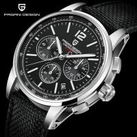 Reloj De Pulsera De Cuarzo Para Hombre PAGANI DESIGN 2024 Lujo Casual Resistente Al Agua 100M Cristal De Zafiro Acero Inoxidable VK63 Con Marcadores Arábigos Y Luz Trasera - details 3