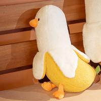 Peluche de pato banana, peluches, accesorios kawaii, lindo pato banana (50 cm/19,69", blanco) - details 4