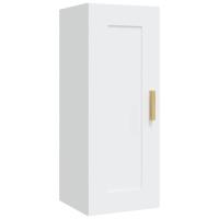 vidaXL Armario de pared madera de ingeniería 35x34x90 cm Blanco, Negro, Roble Sonoma Mueble Almacenaje Estantería para Oficina, Estudio, Dormitorio Estantería/Librería/ mueble de Almacenamiento - details 1
