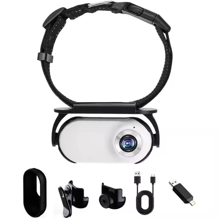 Cámara de Collar de Gato 360 Grados HD 1080P - 1