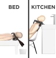 Fregadero de pelo inflable portátil para ancianos, discapacitados, embarazadas, con una cama, en cama, discapacitados para lavar el cabello en la cama en casa (con bomba) - details 2