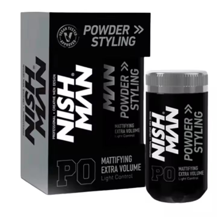 Nishman Polvo Para Peinar El Cabello 20g: Máximo Volumen Y Textura: Polvo Para Peinar El Cabello Perfecto Para Una 20GR, P0 - Mattifying Extra Volume Light Control - 1