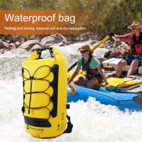Mochila De Almacenamiento Exterior 20L Impermeable Y Colapsable Para Kayak Y Rafting Separación Seca Y Húmeda Bolsa De Río Unisex Color Amarillo Y Negro - details 4