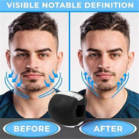 Entrenador De Musculatura Facial Deportiva Fitness Bola De La Mandíbula Disminuidor De Doble Mentón Ejercitador De Línea De La Mandíbula Para Adelgazamiento Del Cuello Y Rostro - details 1