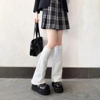 Calentadores De Piernas De Punto Para Mujer Estilo Invierno Suaves Y Elásticos Medio Caña De Malla JK Para Niñas - details 5