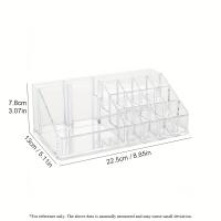 Porta Lápices De Labios Organizador De Maquillaje Transparente Soporte De Escritorio Caja De Almacenamiento De Cosméticos Acrílica Para El Hogar Y La Oficina - details 8