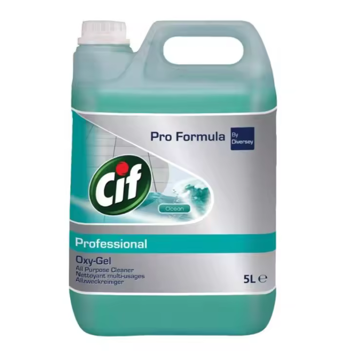 Detergente Concentrado Cif Profesional Oxy Gel 5 litros para Suelos y Superficies Lavables - 1