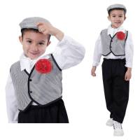 Kebedo Moda Infantil Disfraz Chulapo Traje Elegante Típico Madrileño, Manolo, Majo Tradicional San Isidro de laS fiestas populares de Madrid Eventos, Bailes para niños, Bebes 1-12 Años - details 4