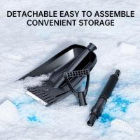 Shovel De Nieve Portátil Desmontable Antideslizante No Congela Herramienta De Eliminación De Nieve Manual Ligera Y Sólida - details 12