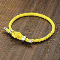 Pulsera Roja De Protección Para Hombres Cuerda Ajustable De Acero Inoxidable No Desvanecida Cadena De Pulsera De Moda - details 3