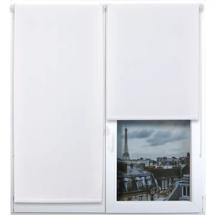Maxia Market Estor enrollable Translucido Persiana Enrollable Blackout para Puertas y Ventanas con Cadena, Persianas Enrollable para fijación sin taladrar con Clip, protección Visual - 1