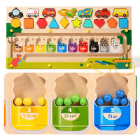 Juguete De Viaje De Madera Montessori Con Sorteo De Formas Y Conteo De Colores Y Números Para Niños De 3-6 Años Juego De Lógica Y Motricidad Finas - details 9