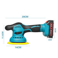 21V Cordless Car Polisher 6 Gears Electric Polishing Waxing Machine With Lithium Battery For Repairing Scratches Wireless Sander Polish Tool - details 0