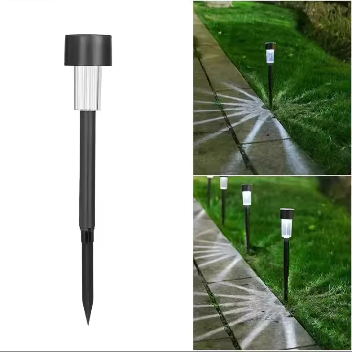 Lámpara Solar Mini Para Acampar Al Aire Libre Luz Impermeable De Acero Inoxidable Para Jardín Paisaje Camino Del Jardín - 1