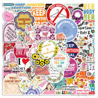 50PCS Etiquetas Impermeables De Graffiti De Derechos Femininos Y Movimiento Antinatalistas Para Decoración De Vaso Creativo Y Moderno Tamaño Variado Para Adolescentes Adultos Niños Amigos - details 1