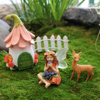 Set De Mini Faeitas Comiendo Bayas Adornos De Jardín De Resina Estatuas De Hadas Para Exteriores Decoración De Césped Y Patio - details 9