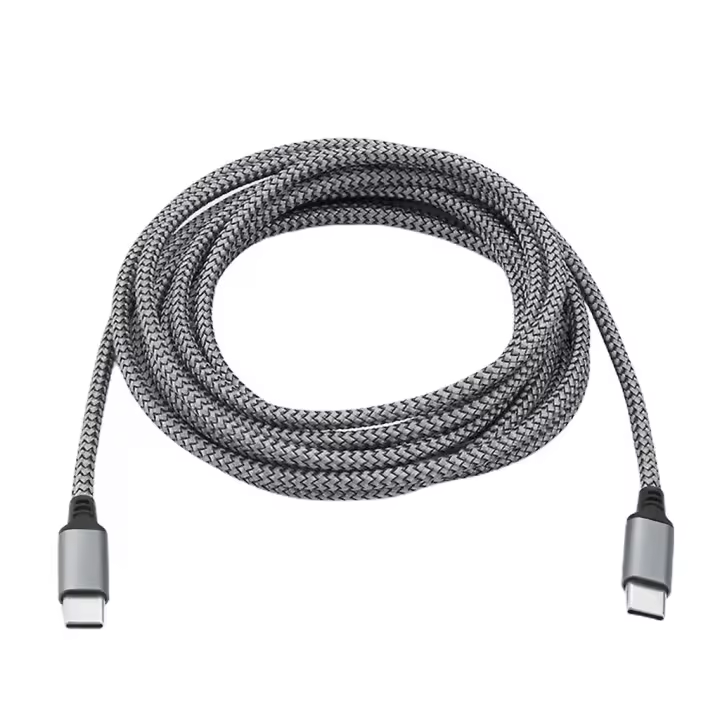 USB C To Type C Cable PD60W Fast Charge Mobile Phone Charging Cord Braided Extension Cable 480Mbps 0.5/1/1.5/2/3/5/8m - 1