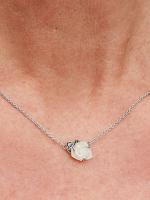 Pandora - Collar con Collar de Rosa Blanca en Flor-Plata de Lei - details 2