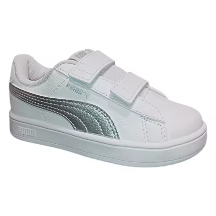 Zapatillas Puma Rickie Classic V Blancas Gris Plateado 394254-16 Casual Niño Niña - 1